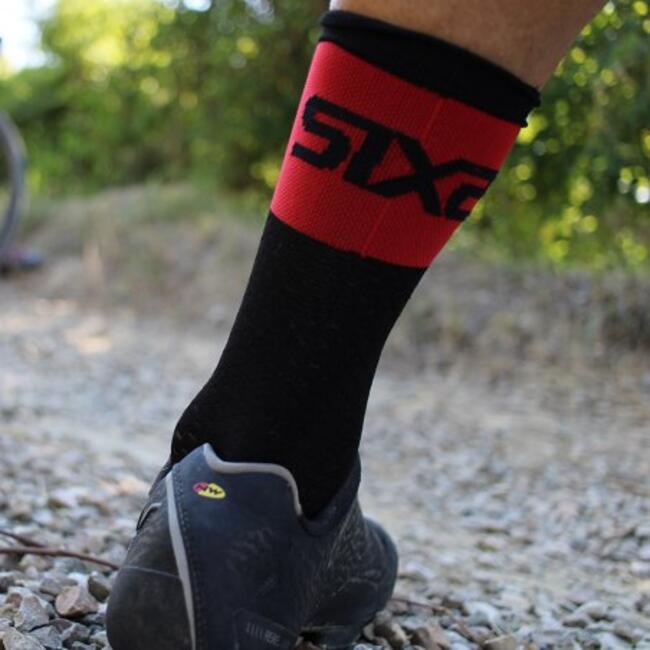 Six2 Calze Da Moto Black/red Unisex